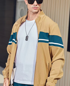 Vêtements de sport respirants pour hommes, tenues d'entraînement de gymnastique, survêtements de jogging 2 pièces avec fermeture éclair complète, prix d'usine - Product Image 5