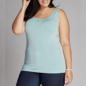 Cotton / <b>Bamboo</b> Fiber Plus Size Women's Tank Tops From Pakistan Women Tank Tops Custom Logo Plus Size Cotton <b>Bamboo</b> Tank Tops - Product Image 3