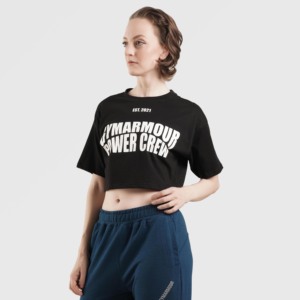 เสื้อยืดอีส มอชั่น เจอร์ซีย์สีดำ ผ้าฝ้าย 100% สำหรับออกกำลังกาย - Product Image 3