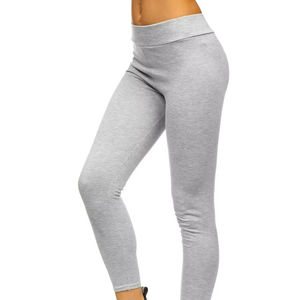 Mallas de gimnasio personalizadas de cintura alta para mujer, cómodas mallas de poliéster y LICRA de punto, transpirables, estilo Sexy, costuras fiables - Product Image 1