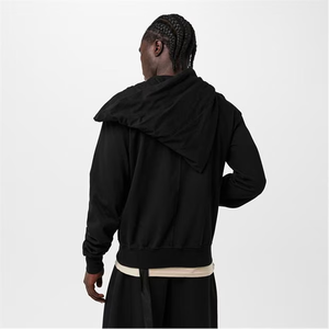 เสื้อกันหนาวมีฮู้ดปรับได้, เสื้อมีฮู้ดโอเวอร์ไซส์หนาสำหรับกีฬาแนวสตรีทแฟชั่นผ้าคอตตอนผสมระบายอากาศ - Product Image 4