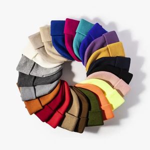 Stylish Unisex Winter <b>Beanie</b> Hats 100% <b>Wool</b> Soft Acrylic Cotton High Quality Windproof Warm Cap Fashionable <b>Beanies</b> - Product Image 2