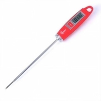 Thermomètre numérique avec écran LCD en acier inoxydable, rapide et précis, plage de -45 à 200 °C, précision de 1 °C pour une utilisation en cuisine