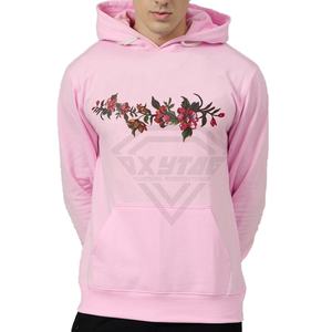 <b>Men's</b> Activewear Pink Color <b>Hoodie</b> Cotton Polyester for Training and Everyday Use Casual Winter Wear <b>Men</b> Hoodies - Product Image 1
