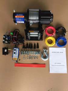 Cabrestante eléctrico de doble velocidad certificado IP67 4500lb 24V con control remoto inalámbrico para recuperación todoterreno de camiones Jeep - Product Image 3