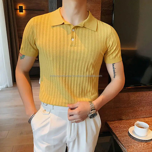 Vente chaude Polo moderne décontracté de golf avec logo personnalisé pour hommes Polo tricoté de haute qualité - Product Image 2