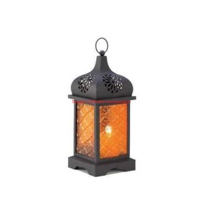 Lanterne suspendue et de table en métal de Style marocain classique avec panneaux de verre pour décor de jardin intérieur extérieur bon prix - Product Image 1