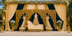 Trending 3D <b>Window</b> Backdrop <b>Panels</b> Vintage Moroccan Style Detachable Fiberglass Wedding Screen for Asian Weddings - Product Image 4