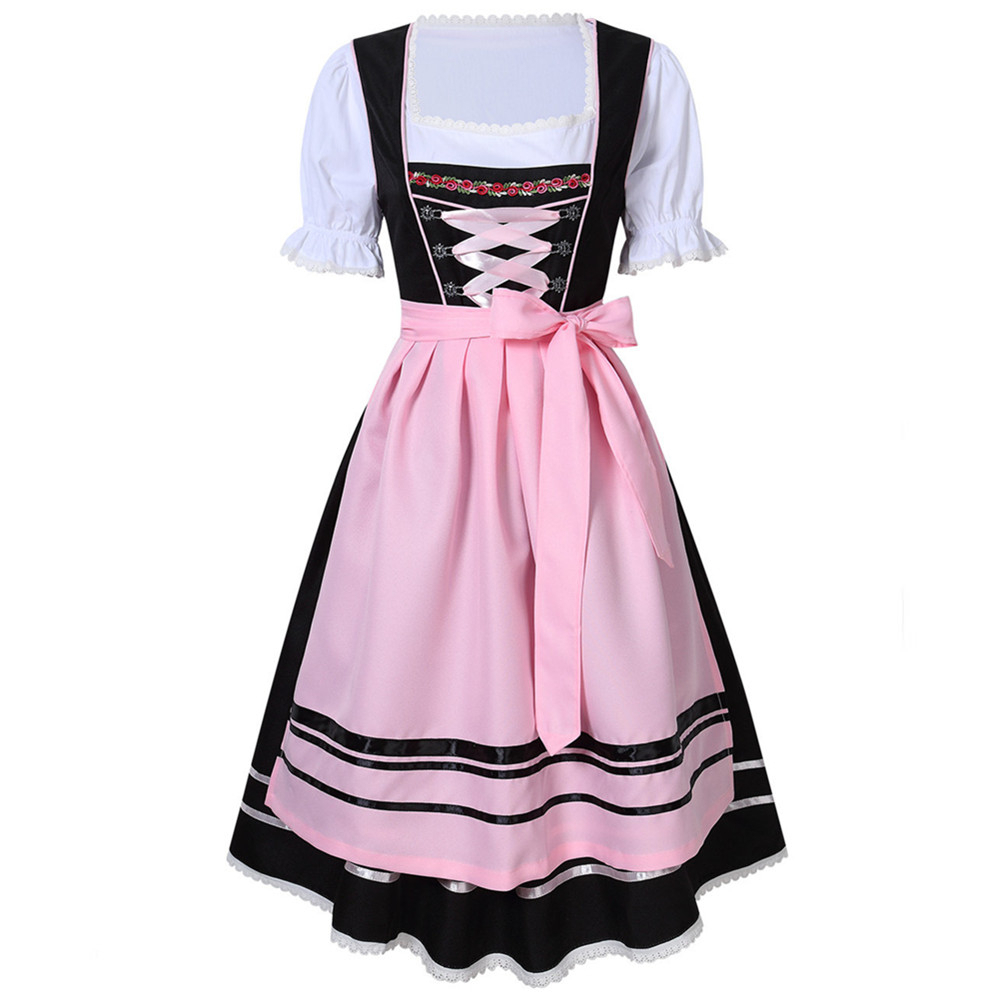 chinese dress ladies BOZEVON Women's German Beer Maid Uniform Oktoberfest Fancy Dress Ladies  Costume main image 1
