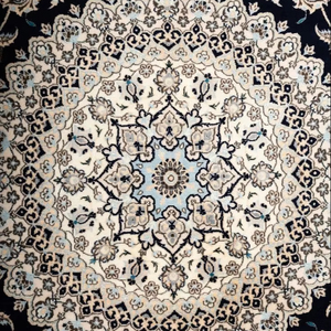 Tapis persans traditionnels en polyester fabriqués à la machine Abby Nain 6La, ensembles de tapis d'intérieur, nœuds plus hauts, lavables, motif géométrique, tissés à la main - Product Image 1