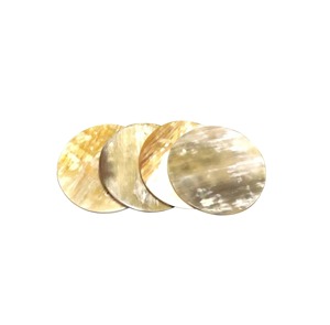 Posavasos de cuerno de vaca natural hechos a mano elegantes, posavasos rectangular ecológico para restaurante, oficina, hecho a mano para cualquier - Product Image 2