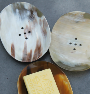 Bandeja de soporte de jabón de cuerno de búfalo, accesorio de baño, soporte de jabón de cuerno antiguo ecológico para uso en baño de Hotel - Product Image 6