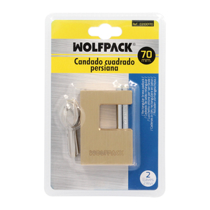 Square Brass Roller Shutter Padlock 70 mm. - Product Image 4