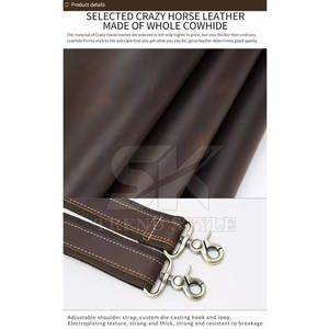 Sac de voyage en cuir minimaliste avec finition lisse et attrait intemporel Sac de voyage en cuir artisanal - Product Image 6