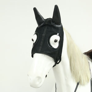 Masque anti-mouches pour cheval respirant et réglable avec protection facile à utiliser pour les oreilles pour l'équitation - Product Image 1