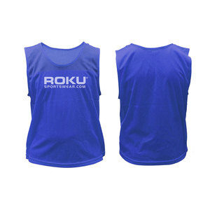 Baberos de fútbol de secado rápido de alta calidad más vendidos, Chaleco de entrenamiento de fútbol hecho a medida, Impresión de logotipo, servicio OEM del fabricante superior - Product Image 2