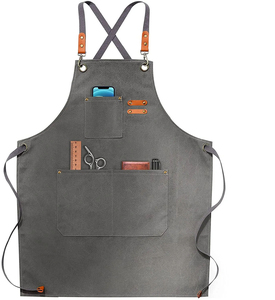 Tablier de chef en coton pour la cuisine, la maison, la pâtisserie, le barbecue, le café, le nettoyage et la peinture. - Product Image 6