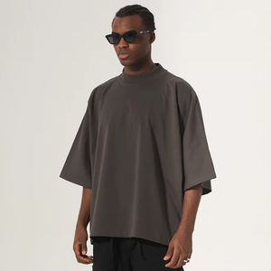 เสื้อยืดผ้าฝ้ายแบบสตรีทแวร์ไซส์ใหญ่พิเศษเสื้อยืดทรงหลวม - Product Image 2