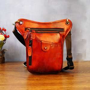 LWB-0185 de sac de taille d'affaires en cuir imperméable vintage pour hommes pour téléphone portable - Product Image 3