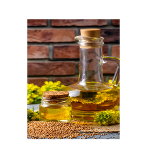 Huile porteuse de graines de moutarde pressée à froid 100% pure de qualité supérieure d'Égypte - Product Image 1