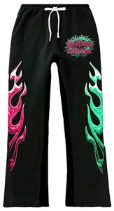 Distressed <b>Embroidery</b> Rhinestone Unisex Sweat Suits Streetwear Custom Flared Acid Wash Tracksuit Baggy Sweatpants and Hoodie <b>Set</b> - Product Image 6