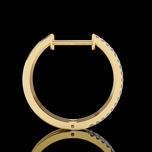 Boucles d'oreilles personnalisées les plus vendues Ensemble de boucles d'oreilles en argent sterling 925 Cercle unique conçu Leb Grown Diamond Bijoux fins pour femmes - Product Image 6