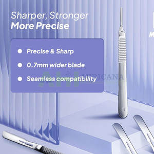 Lames de scalpel manuelles écologiques et durables de haute performance pour la chirurgie générale, certifiées CE - Product Image 3