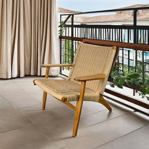 High Quality Customizable Modern Teak Wood Leisure <b>Chair</b> for Living Room Dining Villa-Eco-Friendly <b>Comfortable</b> Chaise Lounge - Product Image 1