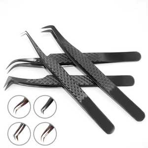 Venta al por mayor Sevmek Extensiones de Pestañas de Volumen Profesional, Pinzas de Acero Inoxidable de 10mm, Recto Antimagnético - Product Image 4