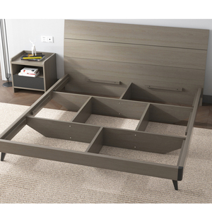 Diseño moderno SIENA KING BED Sin almacenamiento Muebles de dormitorio de madera para uso doméstico para apartamentos - Product Image 3