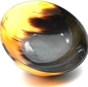 Tazón de Afeitar Desechable Biodegradable de Cuerno de Búfalo Hecho a Mano, Plato Profundo Natural Pulido, Libre de BPA, Duradero - Product Image 4