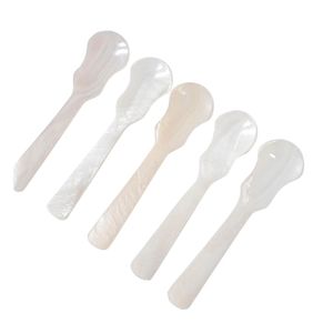 Cuillère en coquille naturelle d'eau douce, polie à la main, pour caviar, café, fromage et sauces - Product Image 1