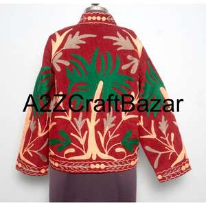 Chaqueta Cotrise Bordada a Mano, Diseño Vintage, Ecológica, Transpirable, Forrada de Algodón, Ropa de Abrigo para Invierno, Primavera y Verano, para Fiestas - Product Image 5