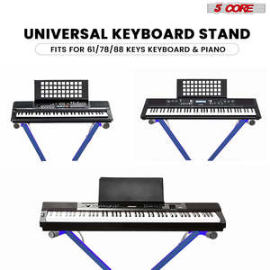 5 Core Keyboard <b>Stand</b> X Shape Height Adjustable Foldable Portable Key Board DJ <b>Controller</b> <b>Stands</b> - Product Image 3