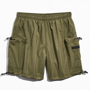 Pantalones Cortos de Nailon Sólido No Tejido Personalizados OEM, Pantalones Cortos de Verano de Poliéster con Memoria, Casuales de Playa, de Secado Rápido y Transpirables, Unisex - Product Image 6