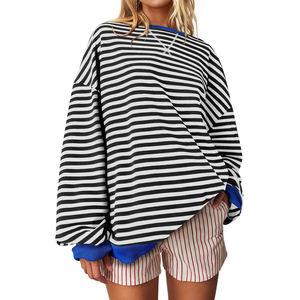 Sudadera Casual de Cuello Redondo para Mujer, Diseño de Invierno 2026, Talla Grande, con Logotipo Frontal, Manga Larga - Product Image 1