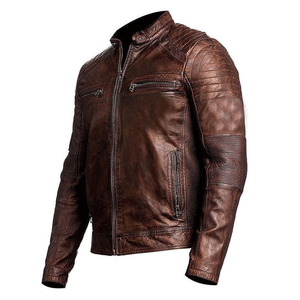 Chaqueta de moto de piel de cordero auténtica Unisex para aventuras de turismo y carreras de talla grande transpirable y resistente al viento - Product Image 6