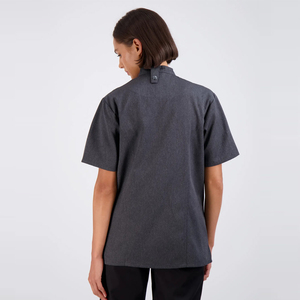 Uniformes de Chef de cocina de alta calidad, venta al por mayor, nuevo para mujeres, ropa de trabajo de cocina, uniforme de Chef gris - Product Image 6