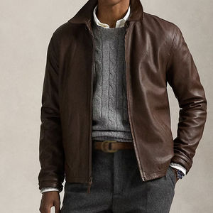 Chaqueta de Cuero Ligera para Hombre, Estilo Urbano, Impermeable, Ecológica, Transpirable, Moderna, para Uso Diario, Cómoda, Duradera y Elegante - Product Image 6