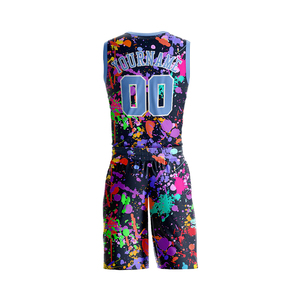 Conjunto de Uniforme de Baloncesto Personalizado, Camiseta y Pantalones Cortos Sublimados, Ropa Deportiva, Jersey de Baloncesto para Equipo Adulto, Servicio OEM - Product Image 3