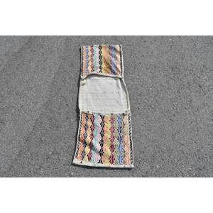 Alfombra de área de lana turca Vintage 130cm X 470cm elegante estilo tradicional patrón de retazos gran rectángulo diseño de pasillo látex - Product Image 1