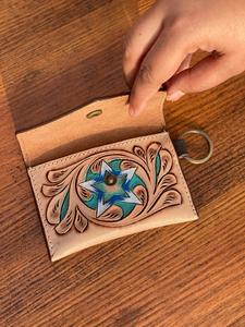 Nuevos monederos tallados a mano de Color, monederos elegantes multiusos de cuero occidental, monederos de tamaño pequeño, superventas para mujeres - Product Image 6