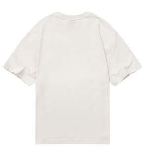 T-shirt oversize pour homme en coton 100% 190 GSM, streetwear, tee-shirt basique, logo imprimé devant et derrière, épaules tombantes, coupe décontractée - Product Image 6