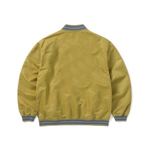 Venta al por mayor de chaquetas universitarias personalizadas para hombres chaquetas de tela de lana mangas de cuero con capucha Letterman chaqueta de béisbol bordada - Product Image 2