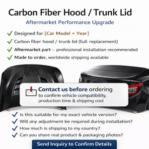 Capot en <span class=keywords><strong>Fibre</strong></span> <span class=keywords><strong>de</strong></span> Carbone pour BMW Série 3 E92 / E93 (2007-2013) | Remplacement <span class=keywords><strong>de</strong></span> Capot Avant Style V | Ajustement Type OEM - Product Image 2