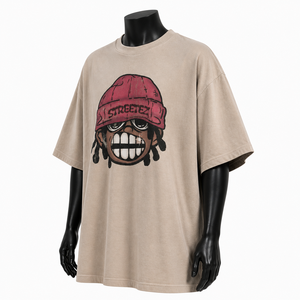 Camiseta Oversize de Algodón para Hombre, Estilo Urbano, Diseño Minimalista, Hombro Caído, Venta al por Mayor OEM - Product Image 3