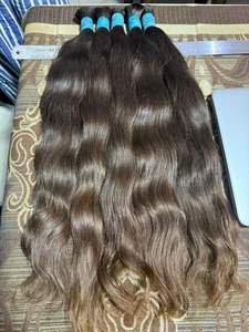 Extensions de cheveux indiens vierges Remy naturels non transformés à 100% tissage doux meilleure qualité sans enchevêtrement sans perte de cheveux - Product Image 3