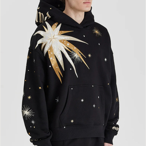 เสื้อฮู้ดขนแกะอุ่นๆ สำหรับฤดูหนาว |   เสื้อฮู้ดดี้สตรีทแวร์ทรงโอเวอร์ไซส์เนื้อหนา พิมพ์ลายดิจิทัล ผ่านกระบวนการสโตนวอช ผลิตจากผ้าฝ้าย 100% - Product Image 1