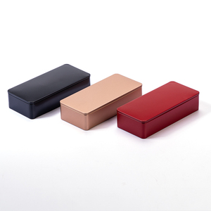 Boîte en métal rectangulaire personnalisée de petite taille, adaptée aux aliments, pour chocolats, biscuits, emballage en métal imprimé sur mesure - Product Image 5