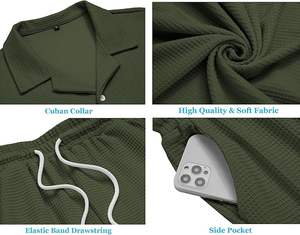 Chemises + Shorts 2024 Nouveau style d'été Motif lettres Vêtements de sport Ensembles décontractés pour hommes Shorts et chemises pour hommes Taille complète - Product Image 5